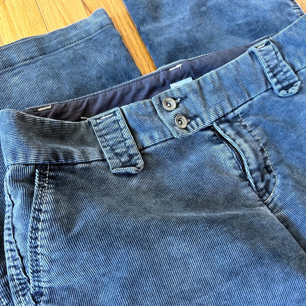Grey gap boot cut cords